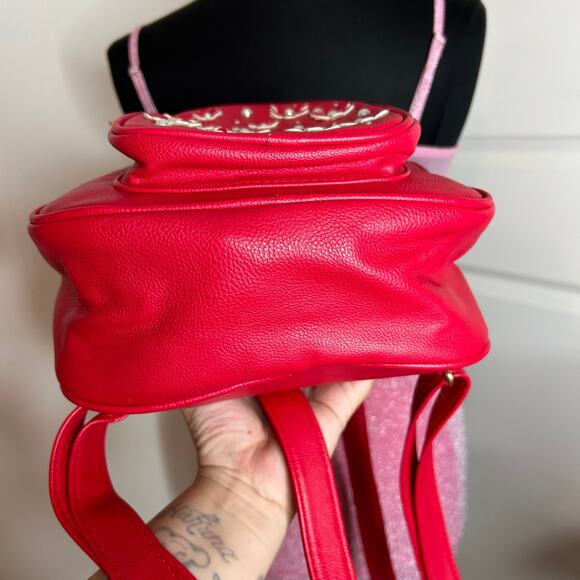 °｡⋆♡ BETSEY Johnson Small Red Backpack (HB-12) - Picture 8 of 10
